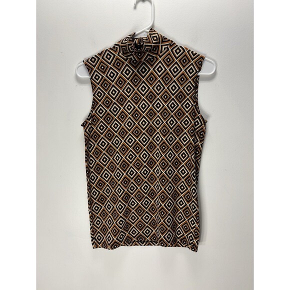 PradaWomen’s Top S Stretchy Silk Cotton Sleeveless Black Made Italy Sz M